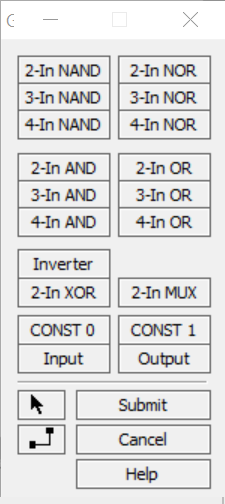 Logic gate component window