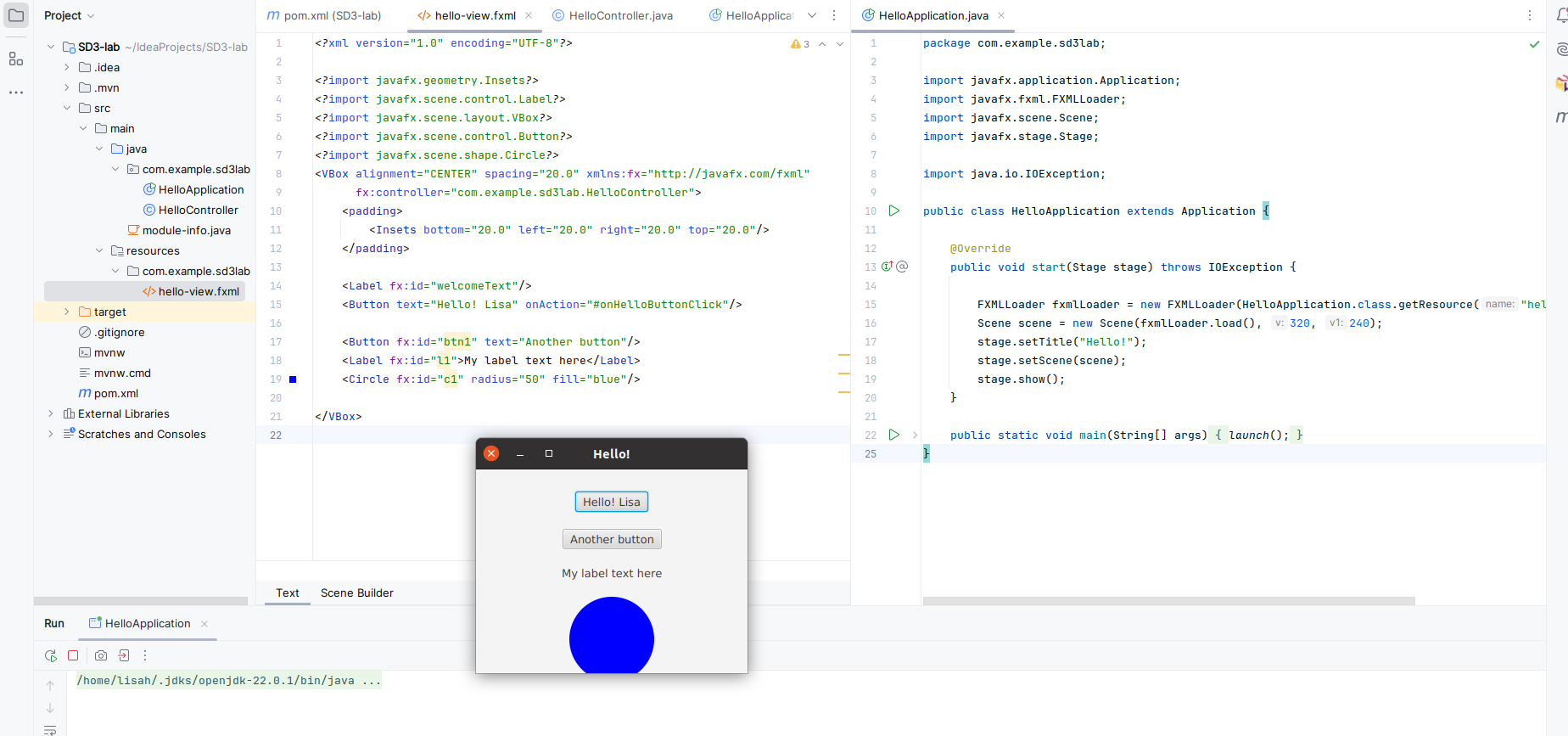 Start Java FX 